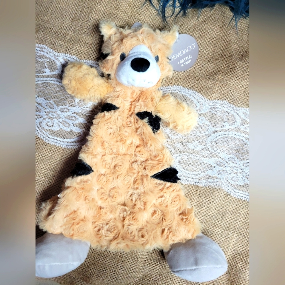 Demdaco tiger teether buddy cute soft and cuddly